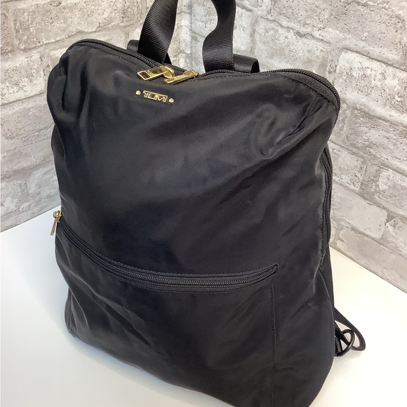 TUMI Just In Case Backpack Black Nylon Zipper Pocket Light Weight Adjustable main image 5